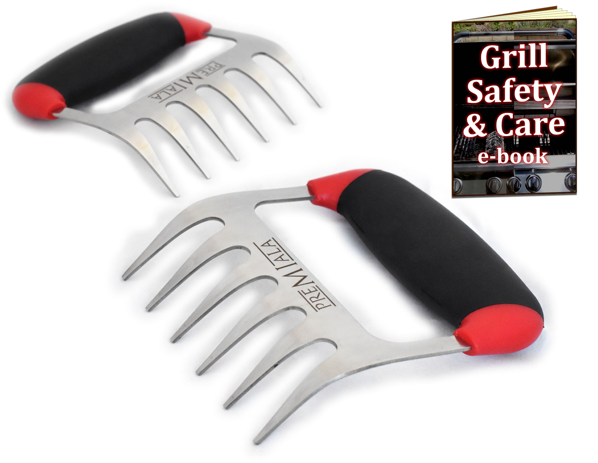 Stainless Steel Meat Claws, Soft Grip Handles — The Collective Outdoors