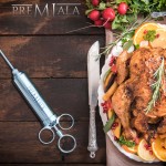 premiala meat injector with roast turkey